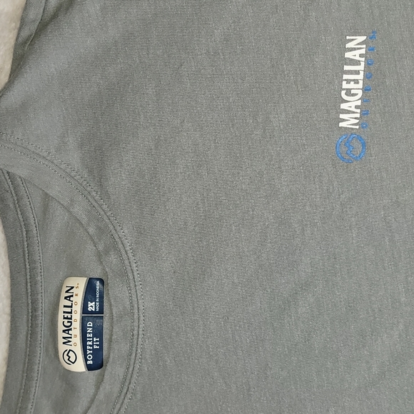 magellan outdoors men's casting crew long sleeve fishing shirt